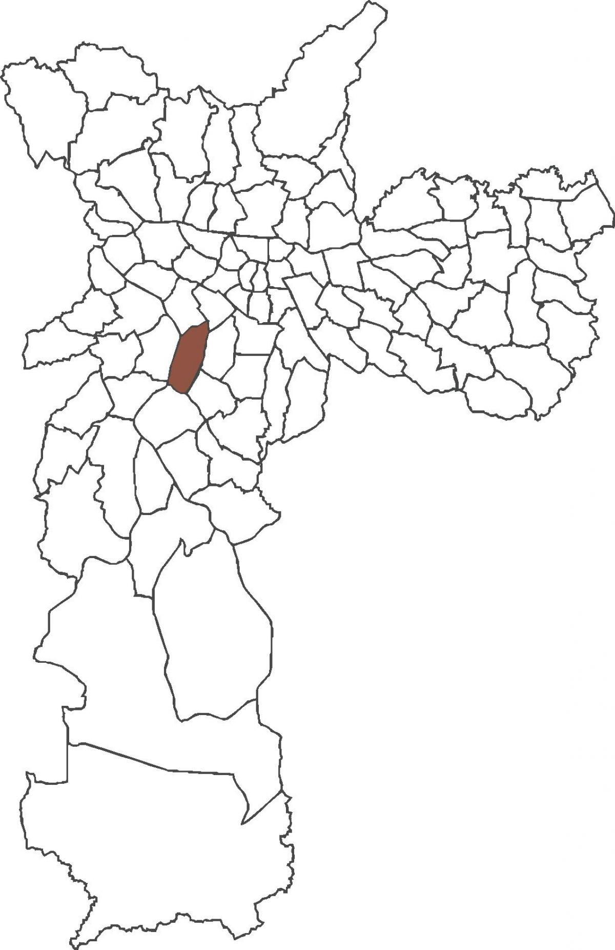 Map of Itaim Bibi district