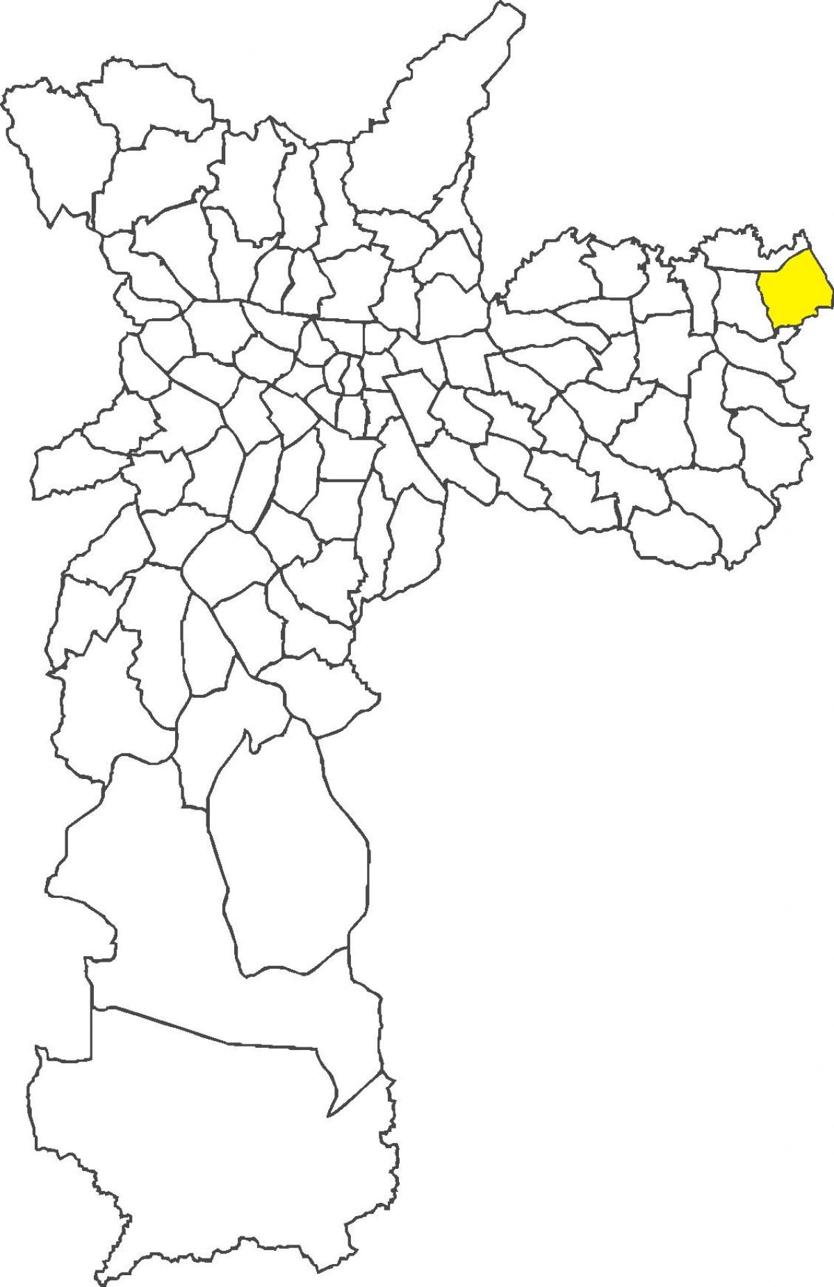 Map of Itaim Paulista district