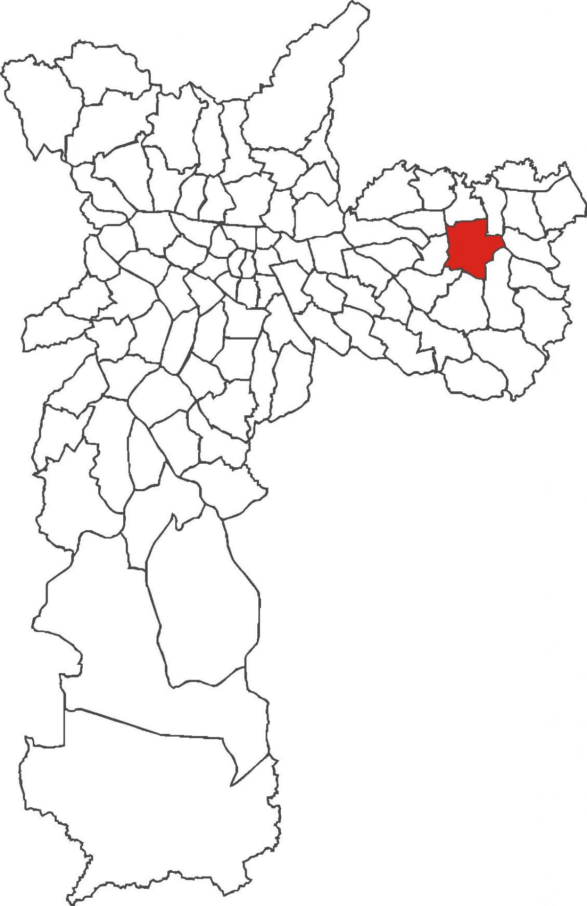 Map of Itaquera district