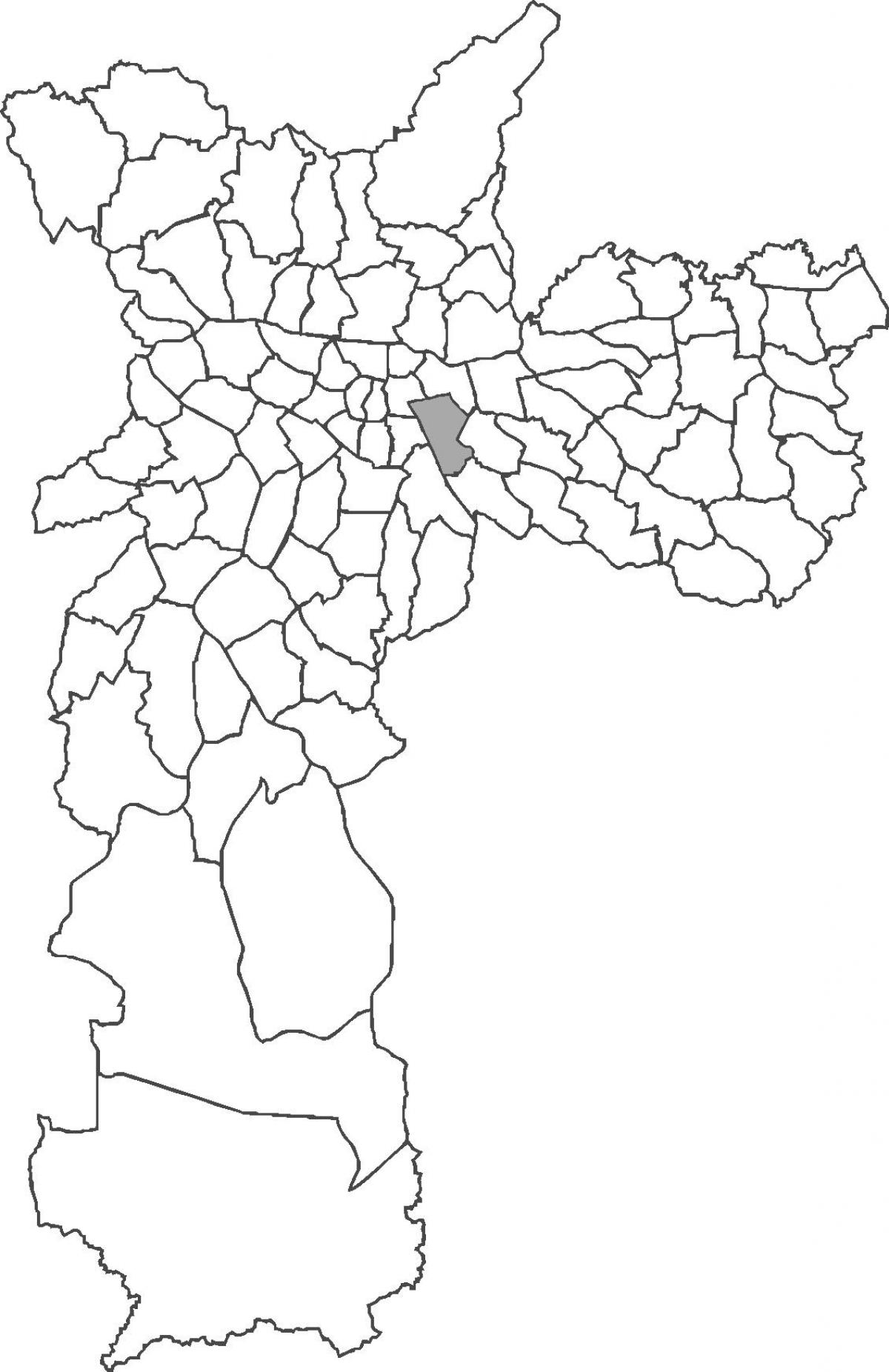 Map of Mooca district