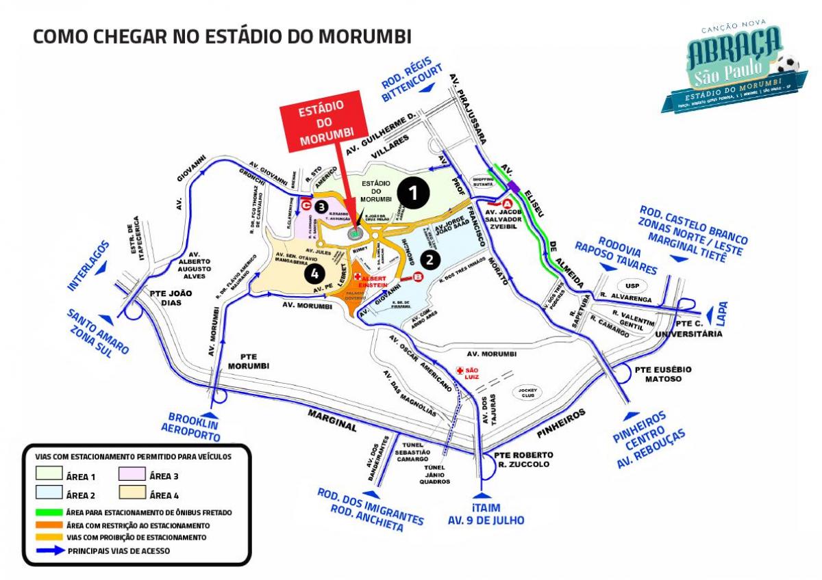 Map of Morumbi stadium