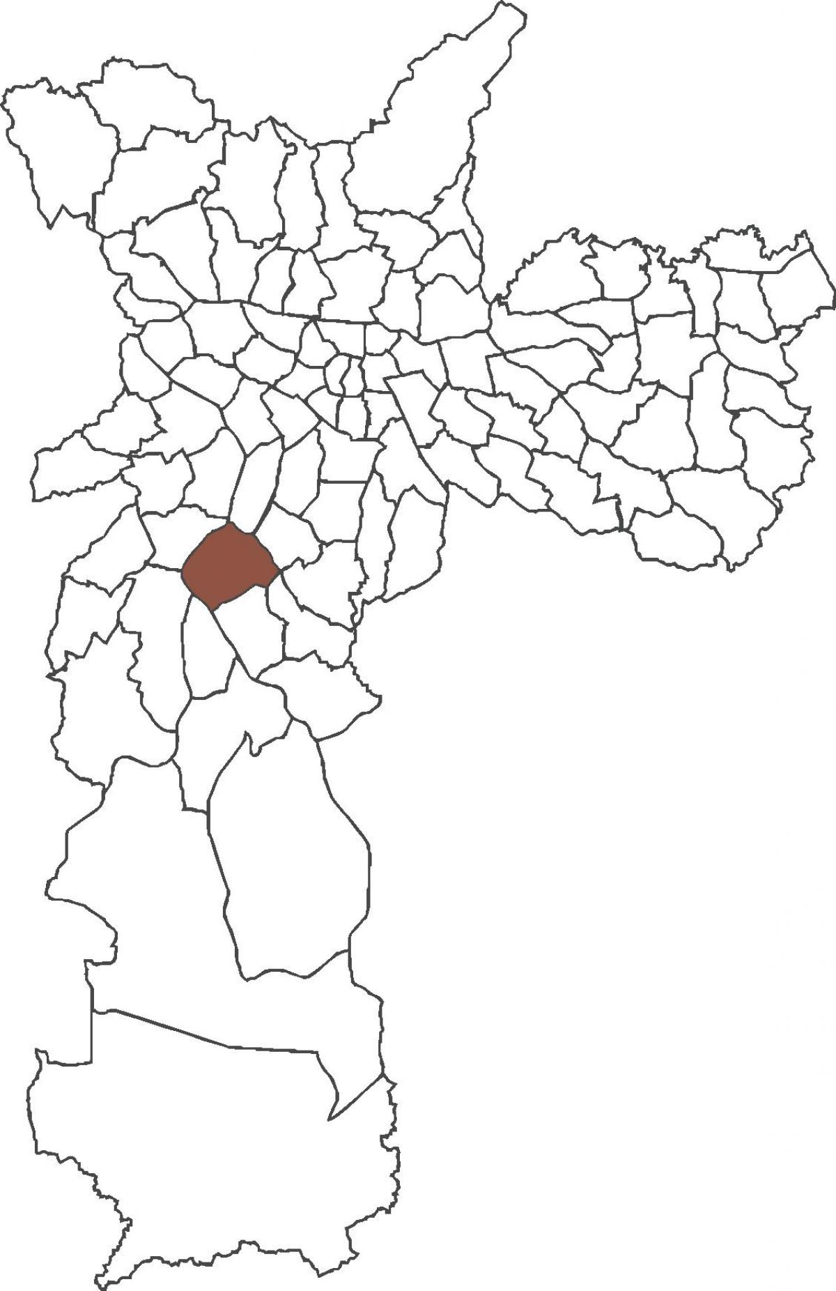 Map of Santo Amaro district