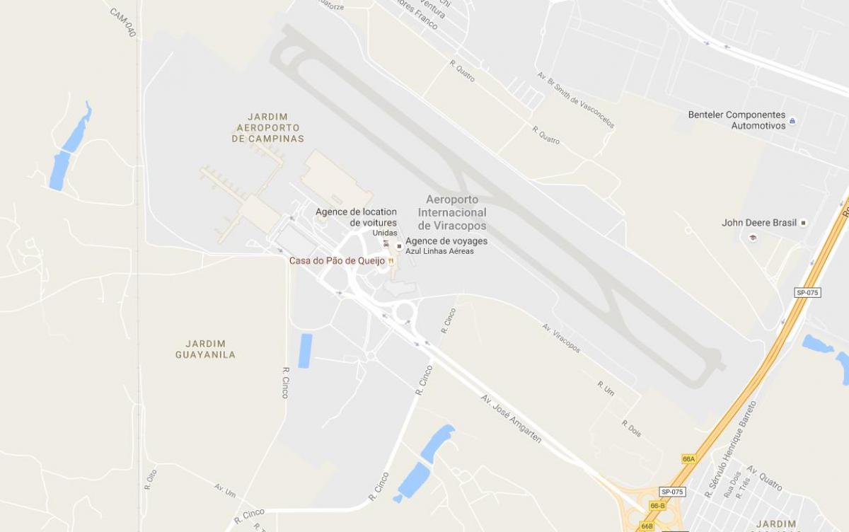 Map of VCP - Campinas airport