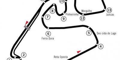 Map of Autódromo José Carlos Pace