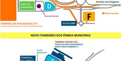 Map of international airport Viracopos
