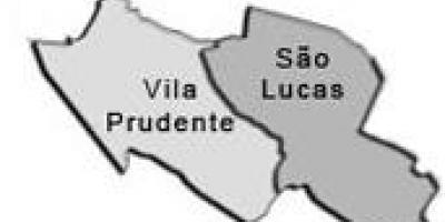 Map of Vila Prudente sub-prefecture