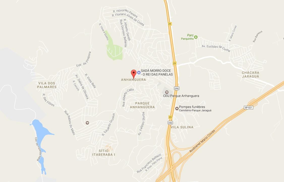 Map of Anhangüera São Paulo