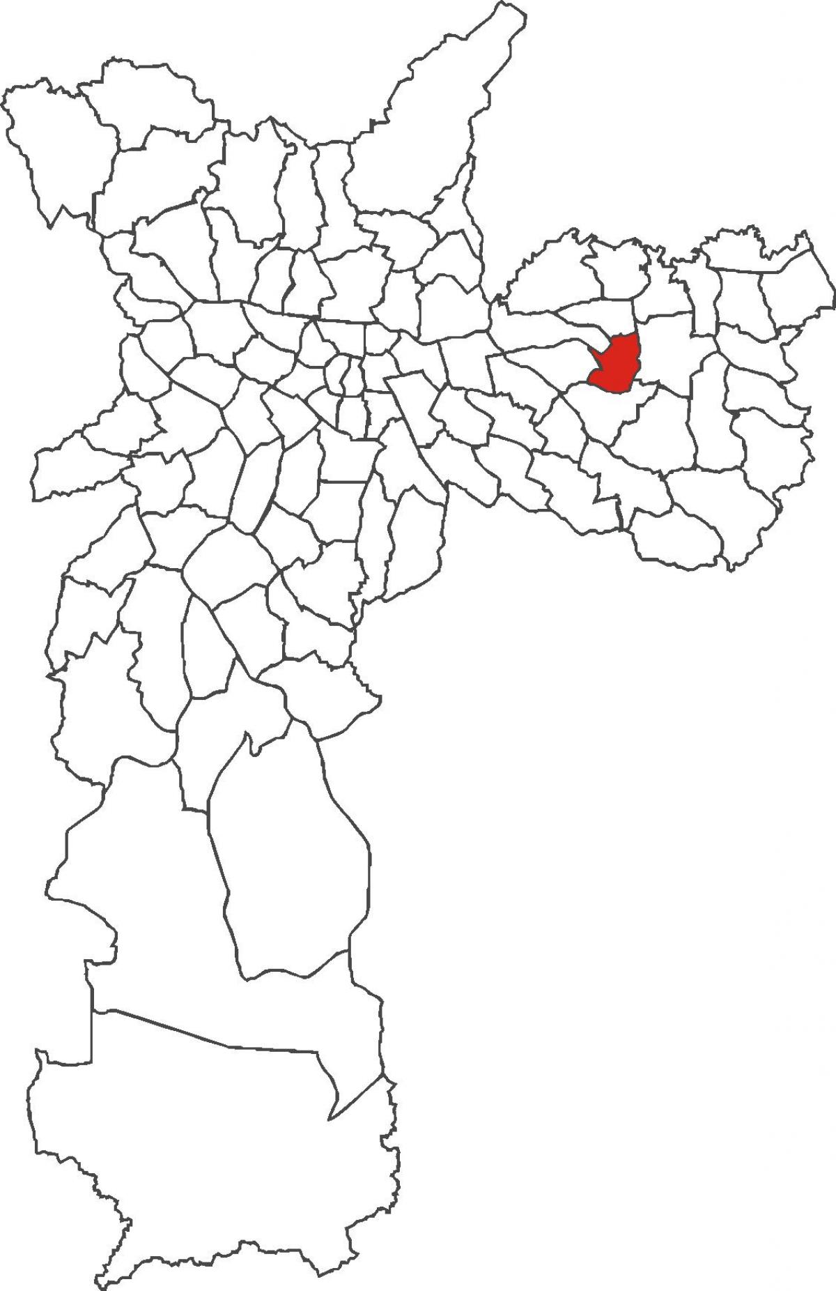 Map of Artur Alvim district