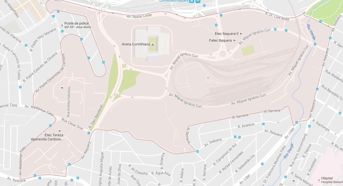 Map of Artur Alvim São Paulo
