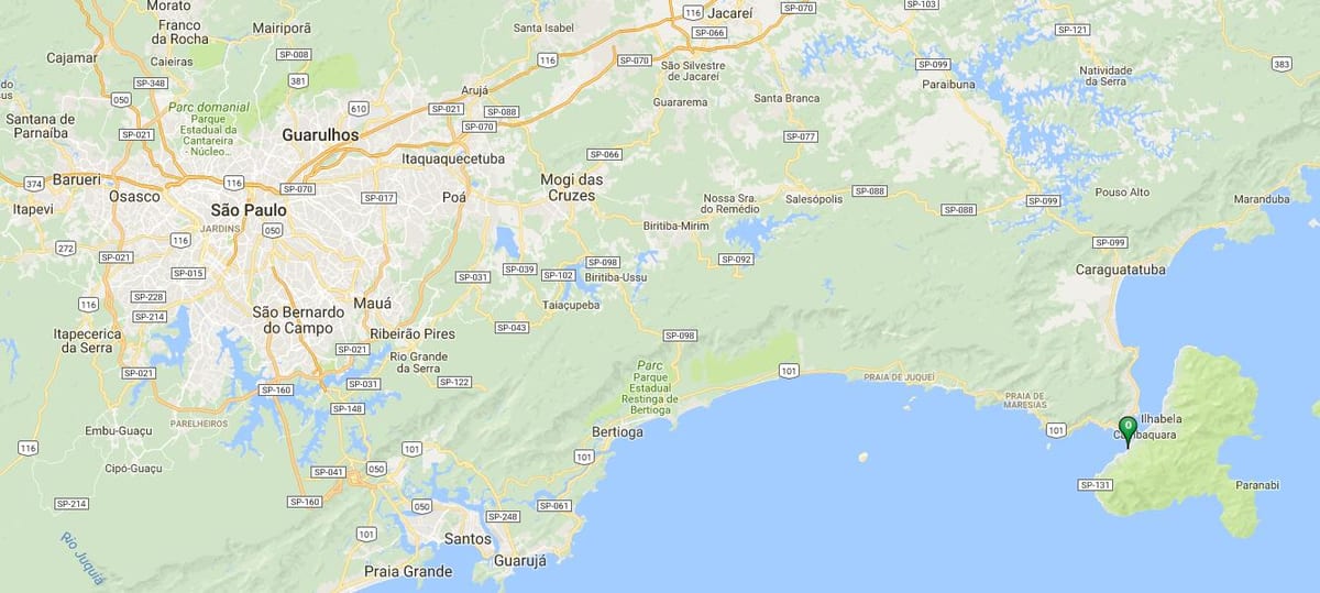 Map of beach Julião