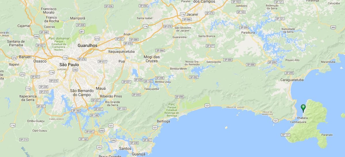 Map of beach Pequeá