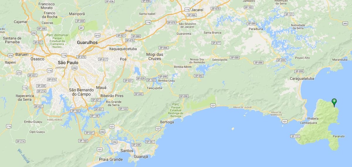 Map of beach Poço