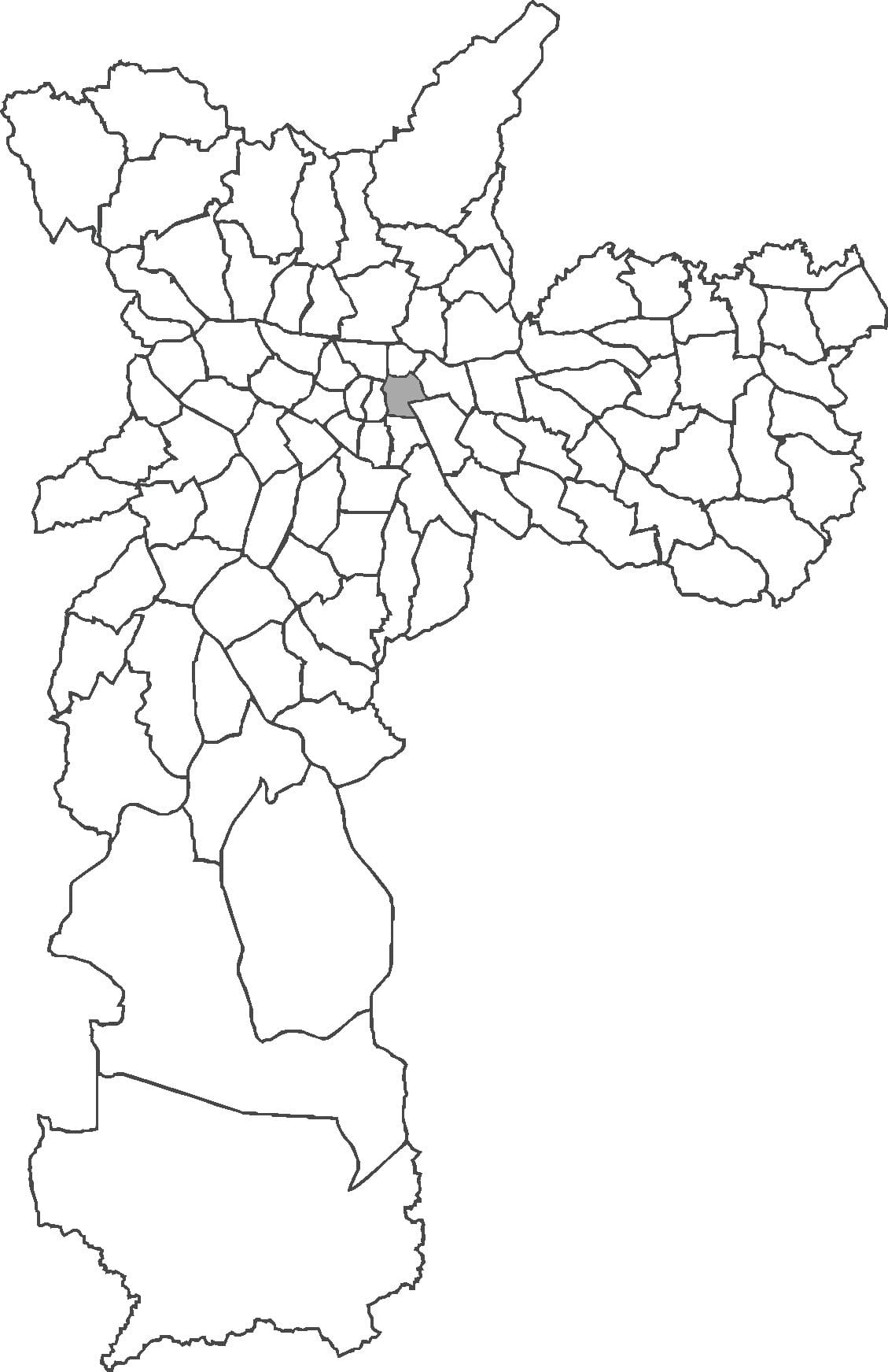 Map of Brás district