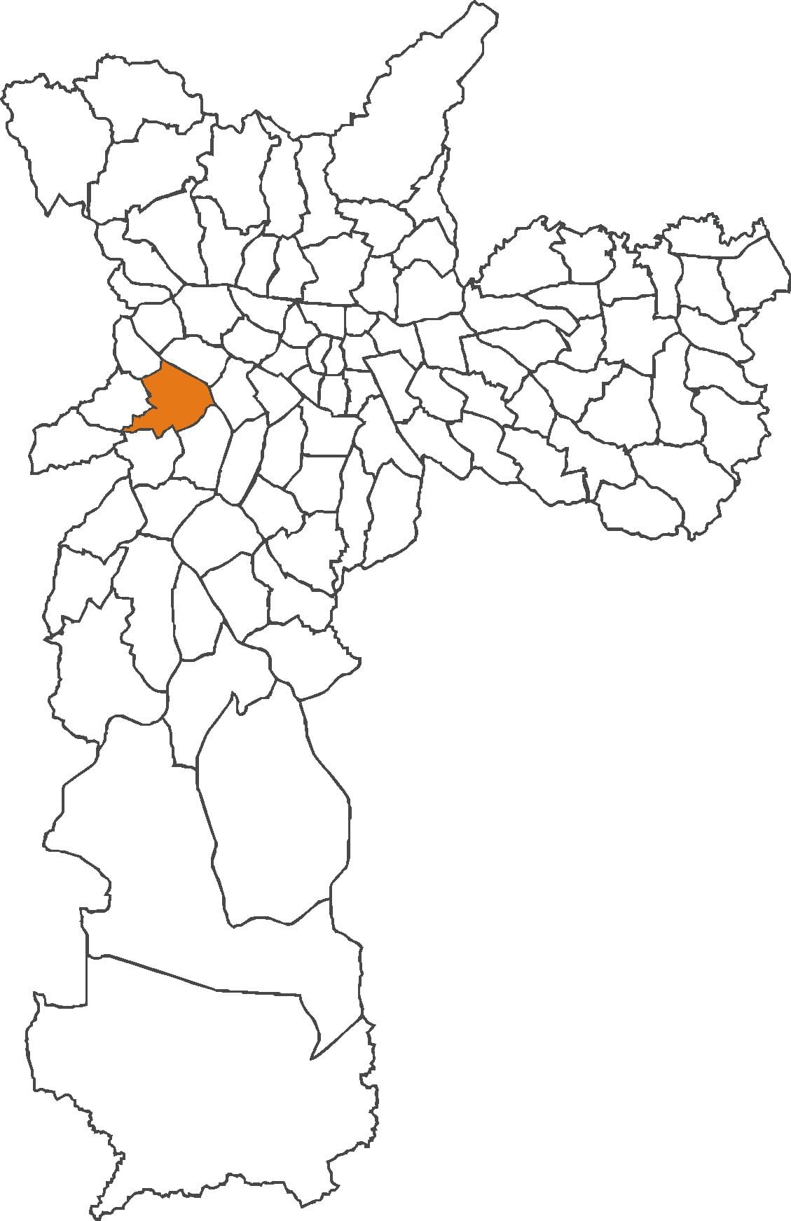 Map of Butantã district