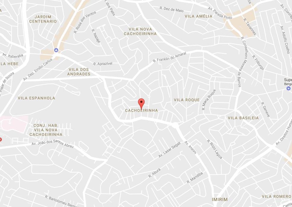 Map of Cachoeirinha São Paulo