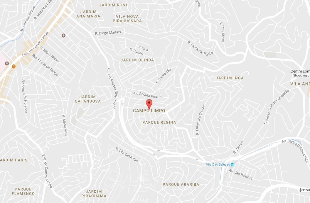 Map of Campo Limpo São Paulo