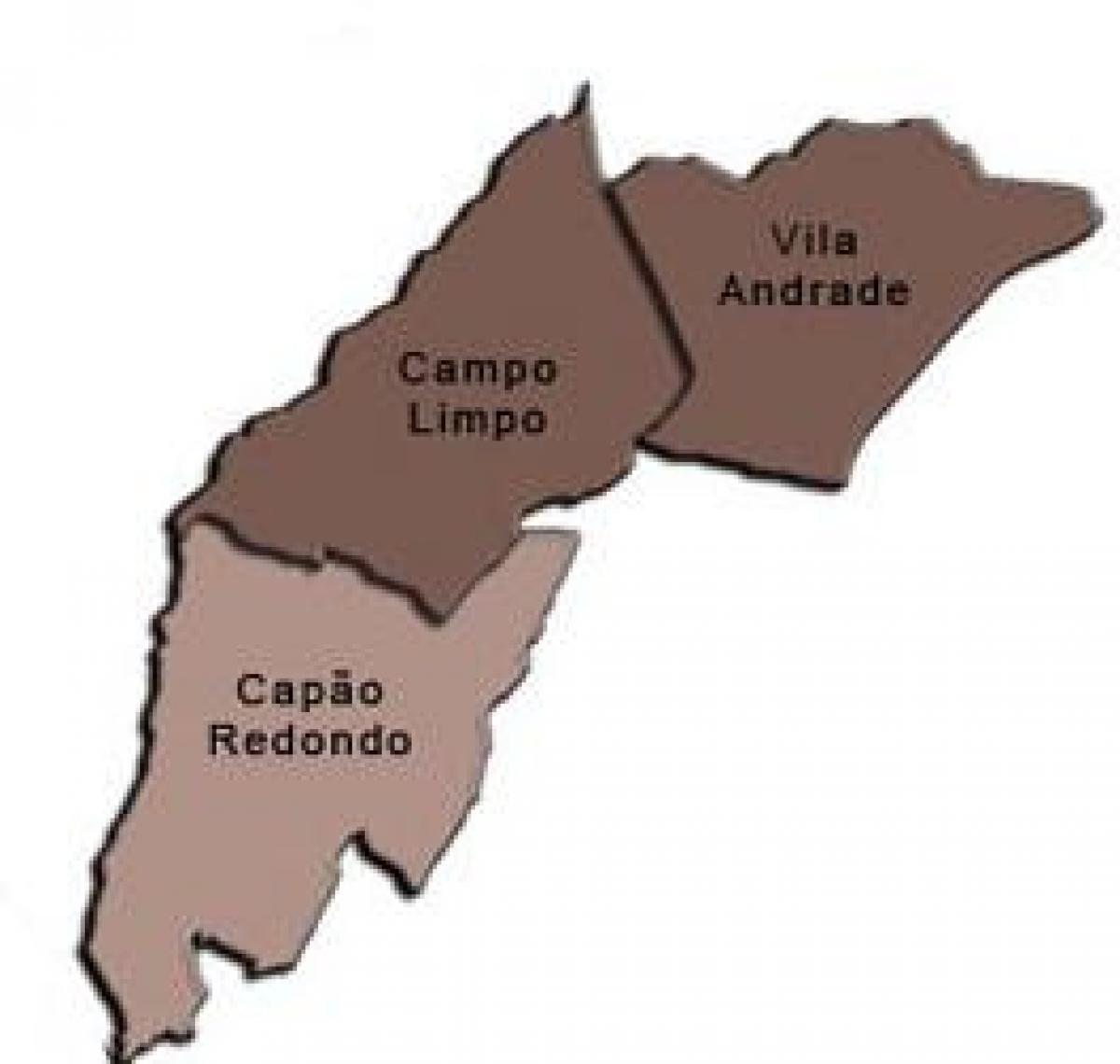 Map of Campo Limpo sub-prefecture