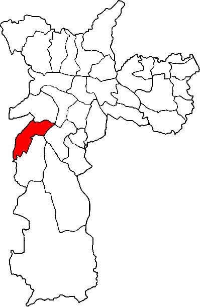 Map of Campo Limpo sub-prefecture São Paulo