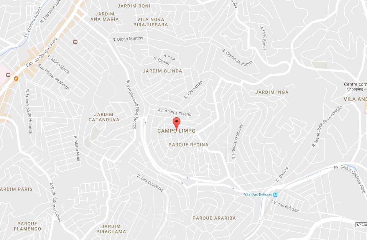 Map of Campo Limpo São Paulo