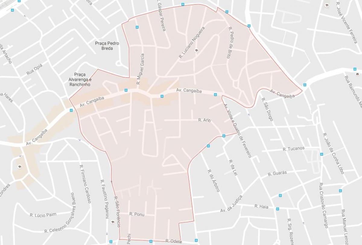 Map of Cangaíba São Paulo