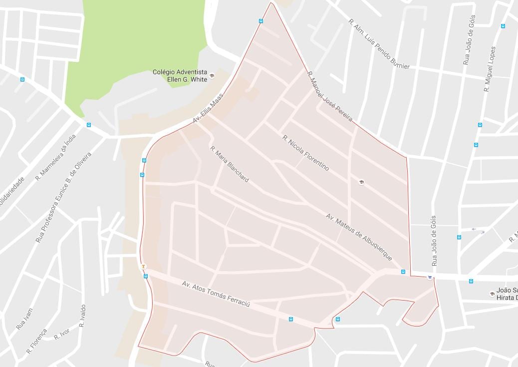 Map of Capão Redondo São Paulo