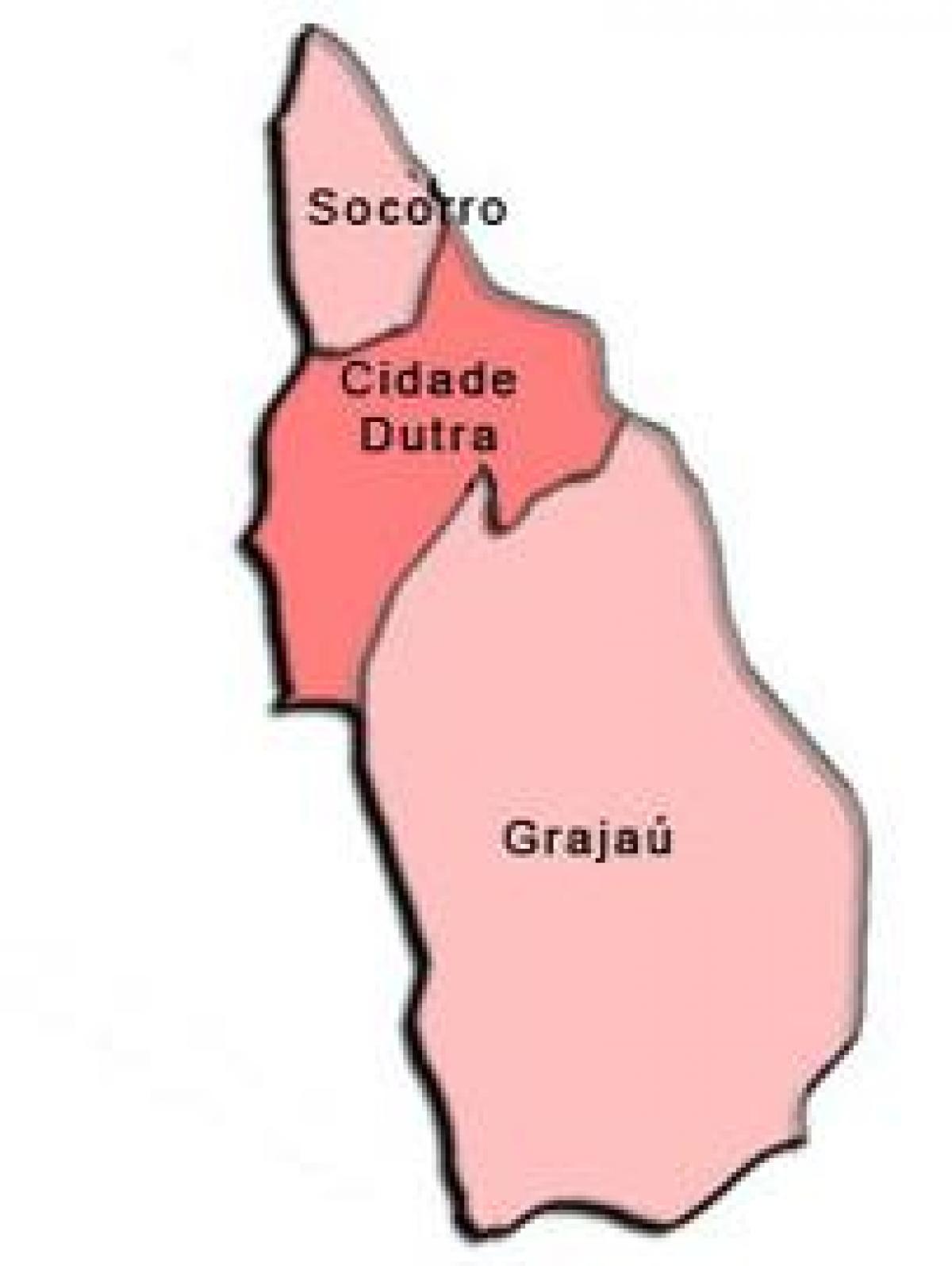 Map of Capela do Socorro sub-prefecture