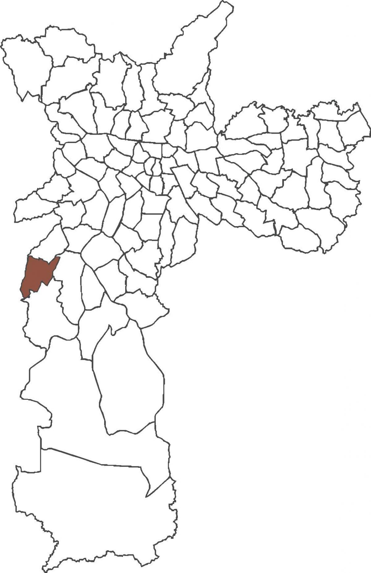 Map of Capão Redondo district