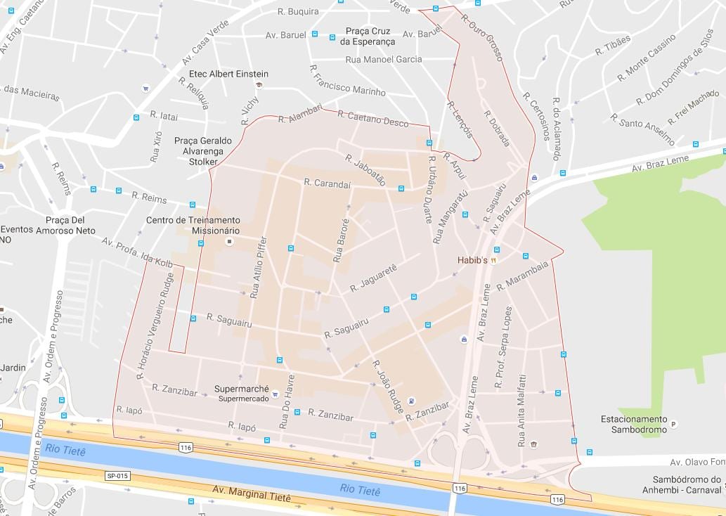 Map of Casa Verde São Paulo