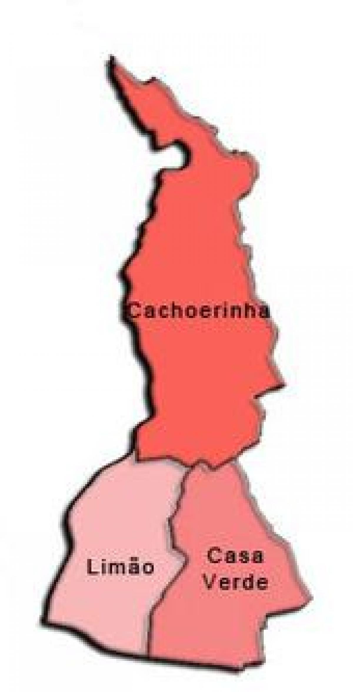 Map of Casa Verde sub-prefecture
