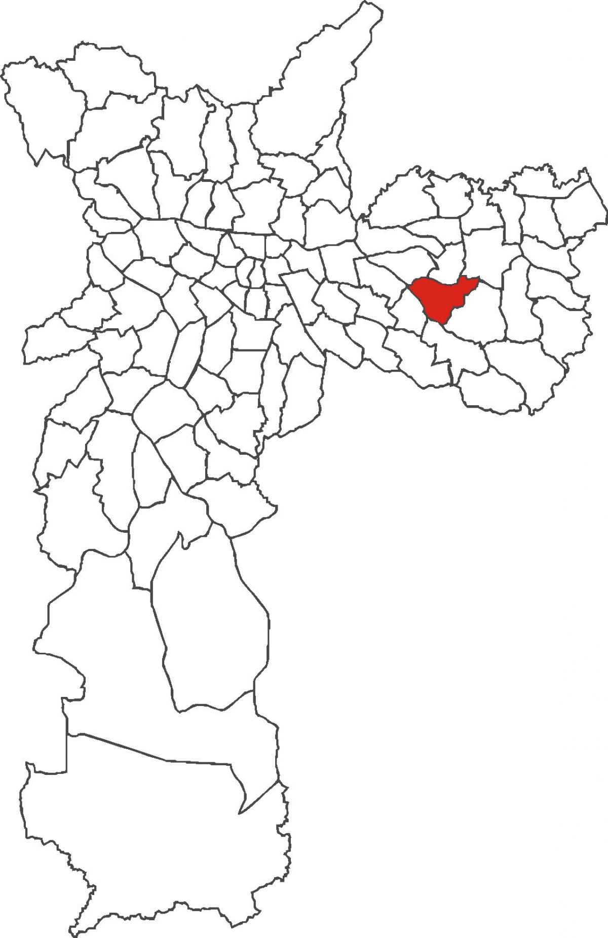 Map of Cidade Líder district