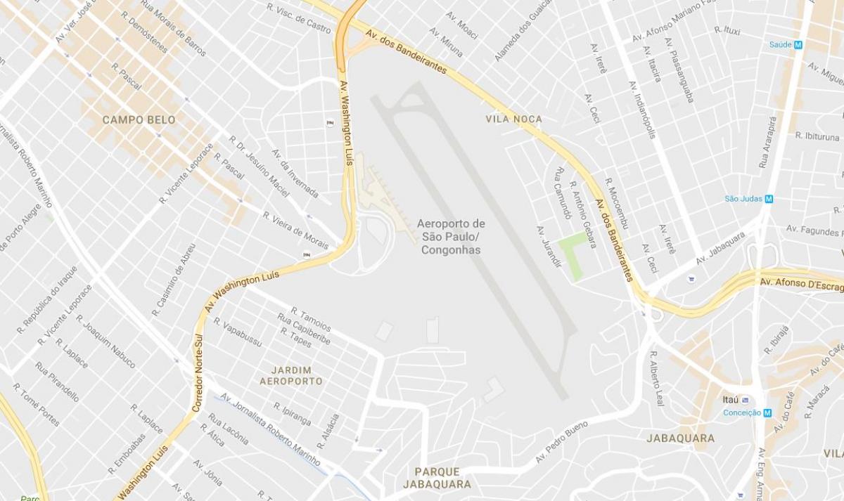 Map of Congonhas airport