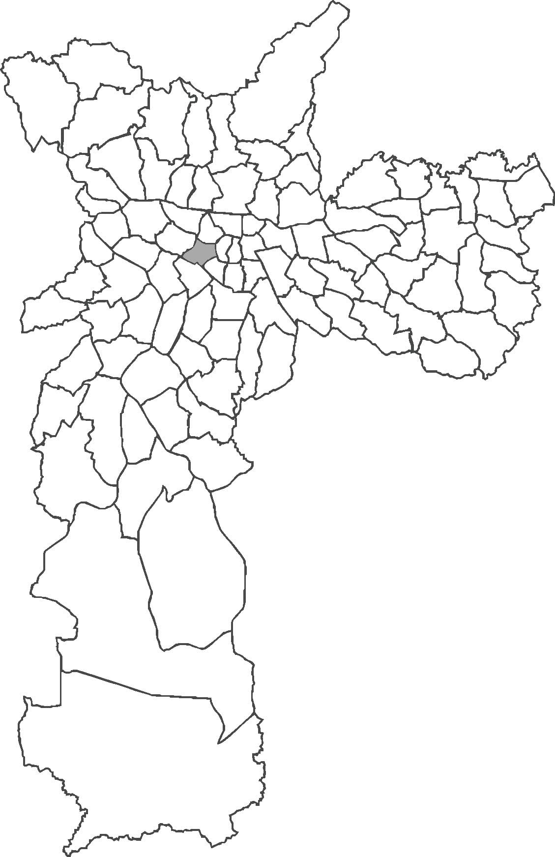 Map of Consolação district