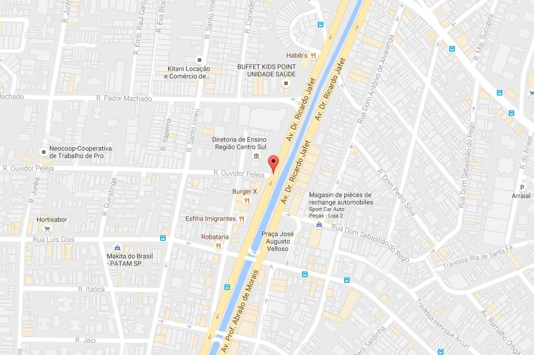 Map of Cursino São Paulo