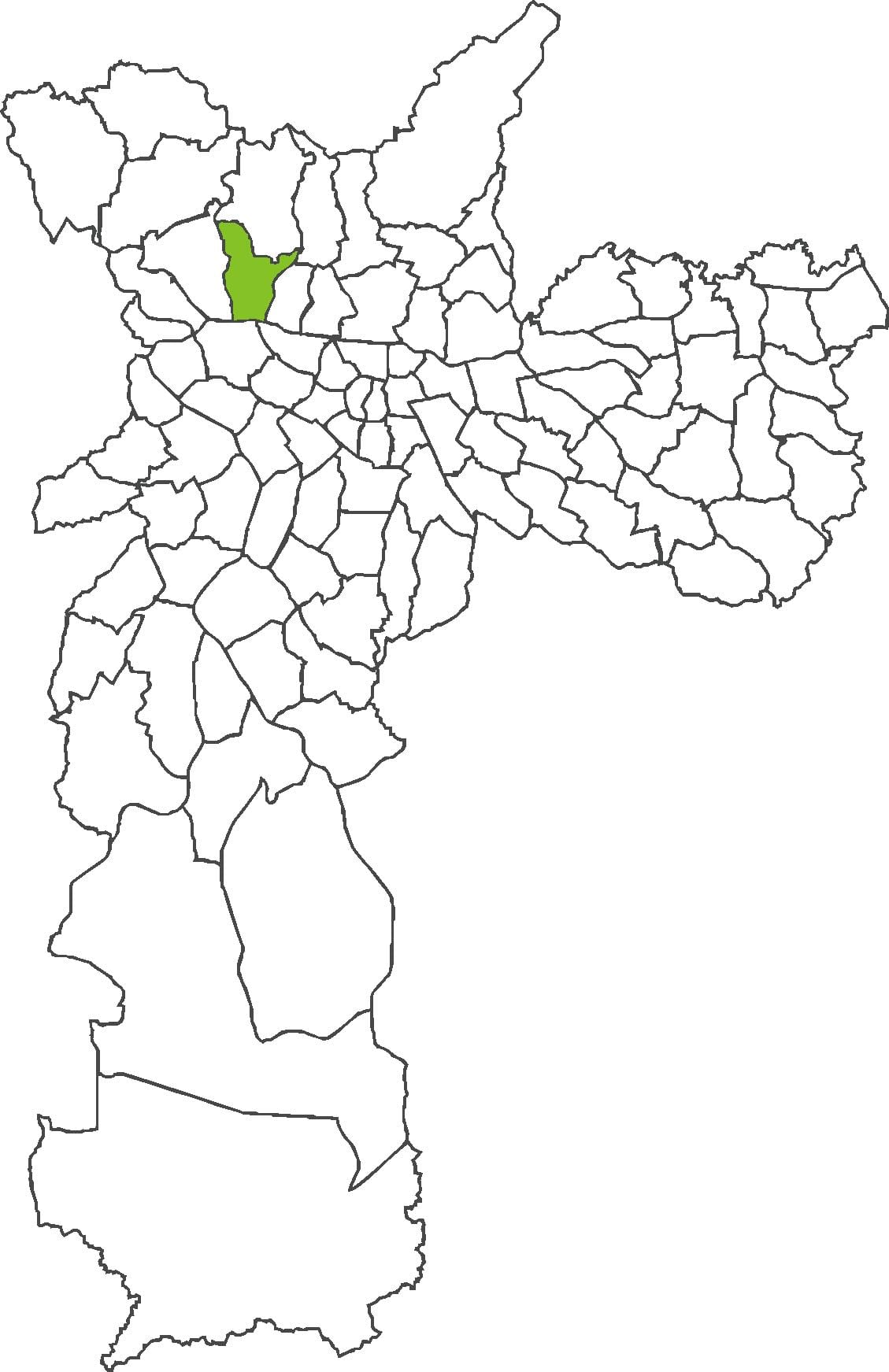 Map of Freguesia do Ó district