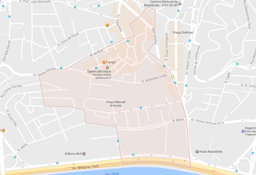 Map of Freguesia do Ó São Paulo