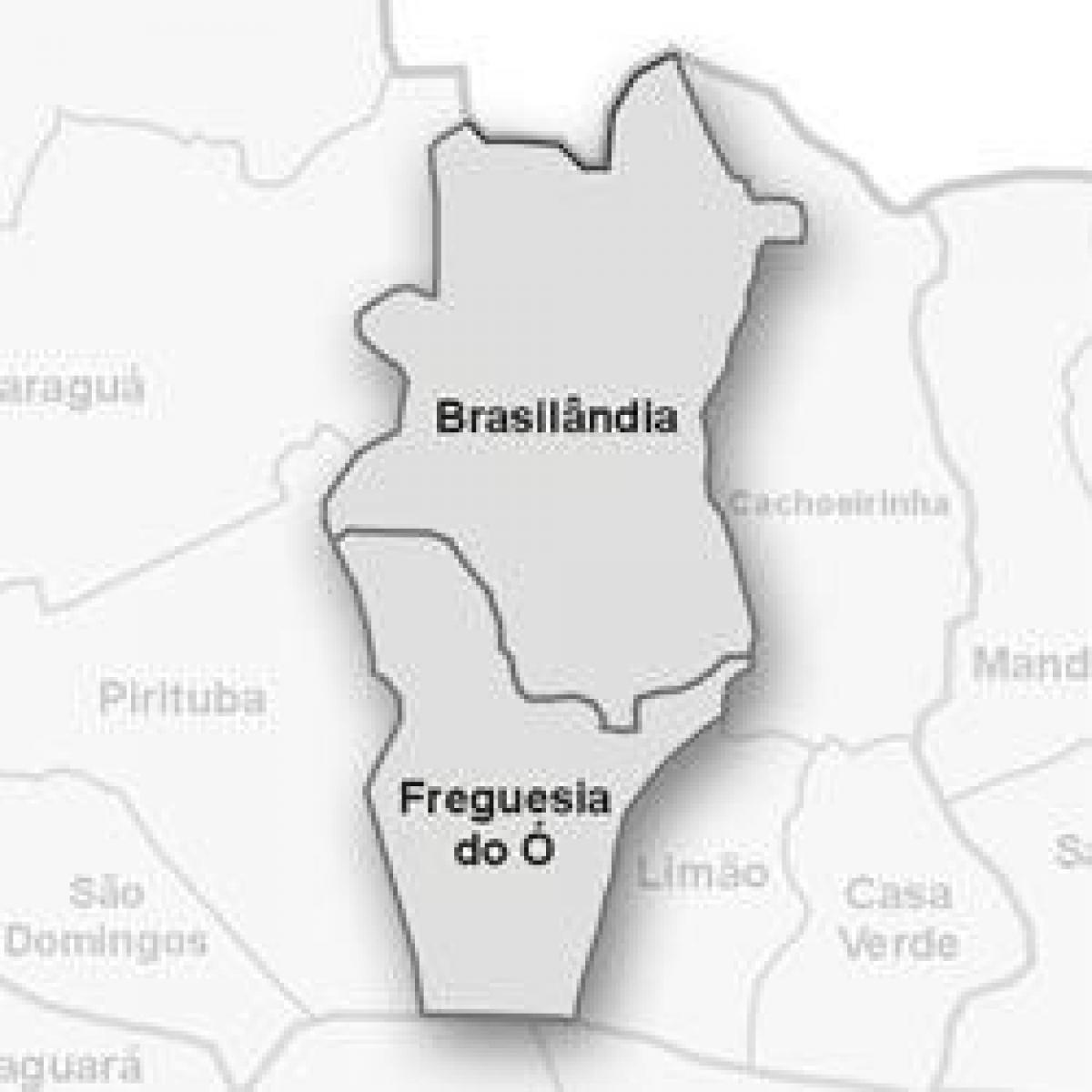 Map of Freguesia do Ó sub-prefecture