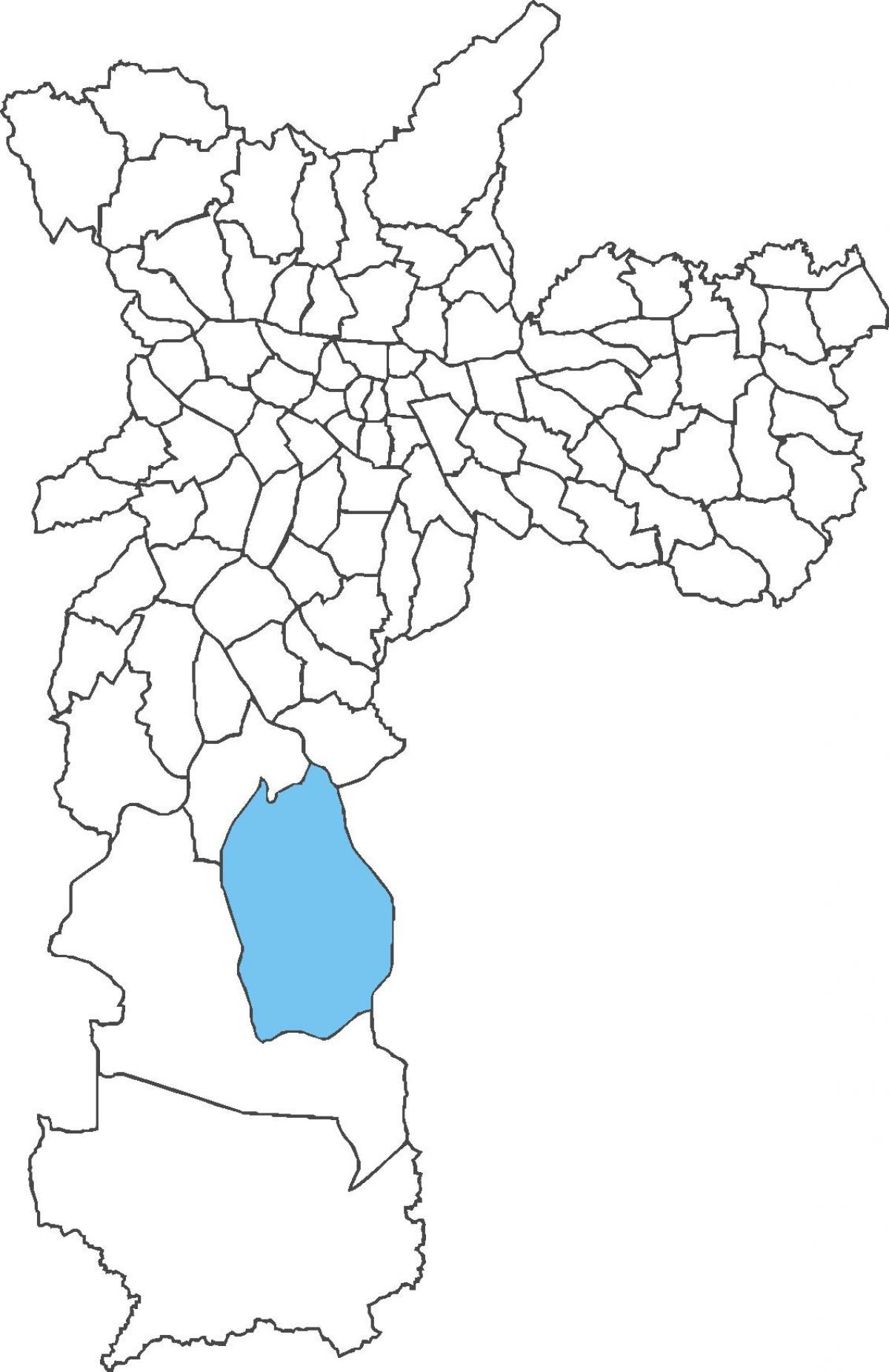 Map of Grajaú district