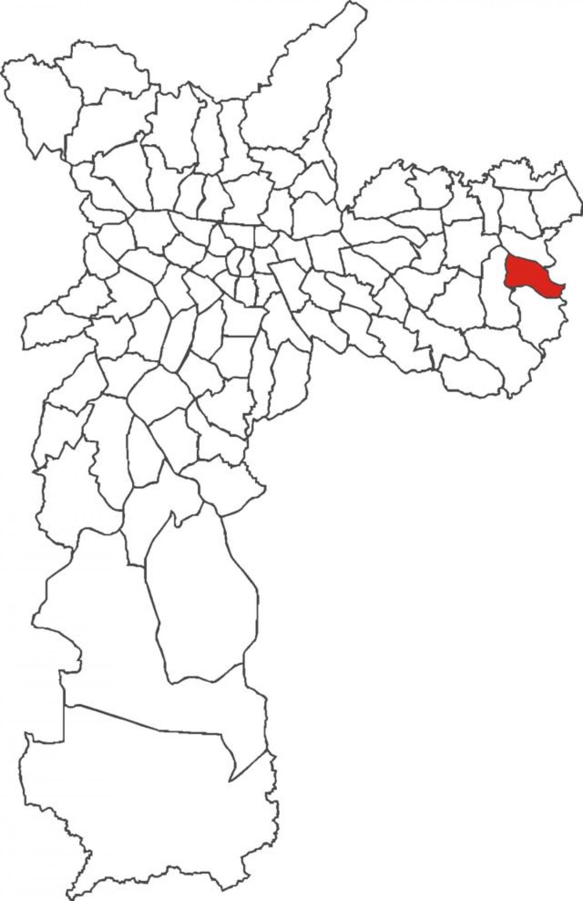 Map of Guaianases district