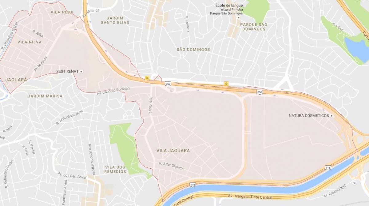 Map of Jaguara São Paulo