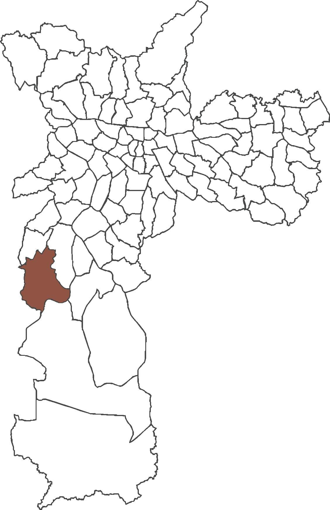 Map of Jardim Ângela district