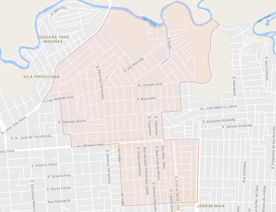 Map of Jardim Helena São Paulo