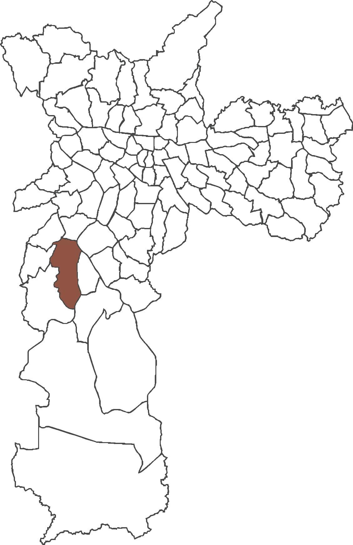 Map of Jardim São Luís district