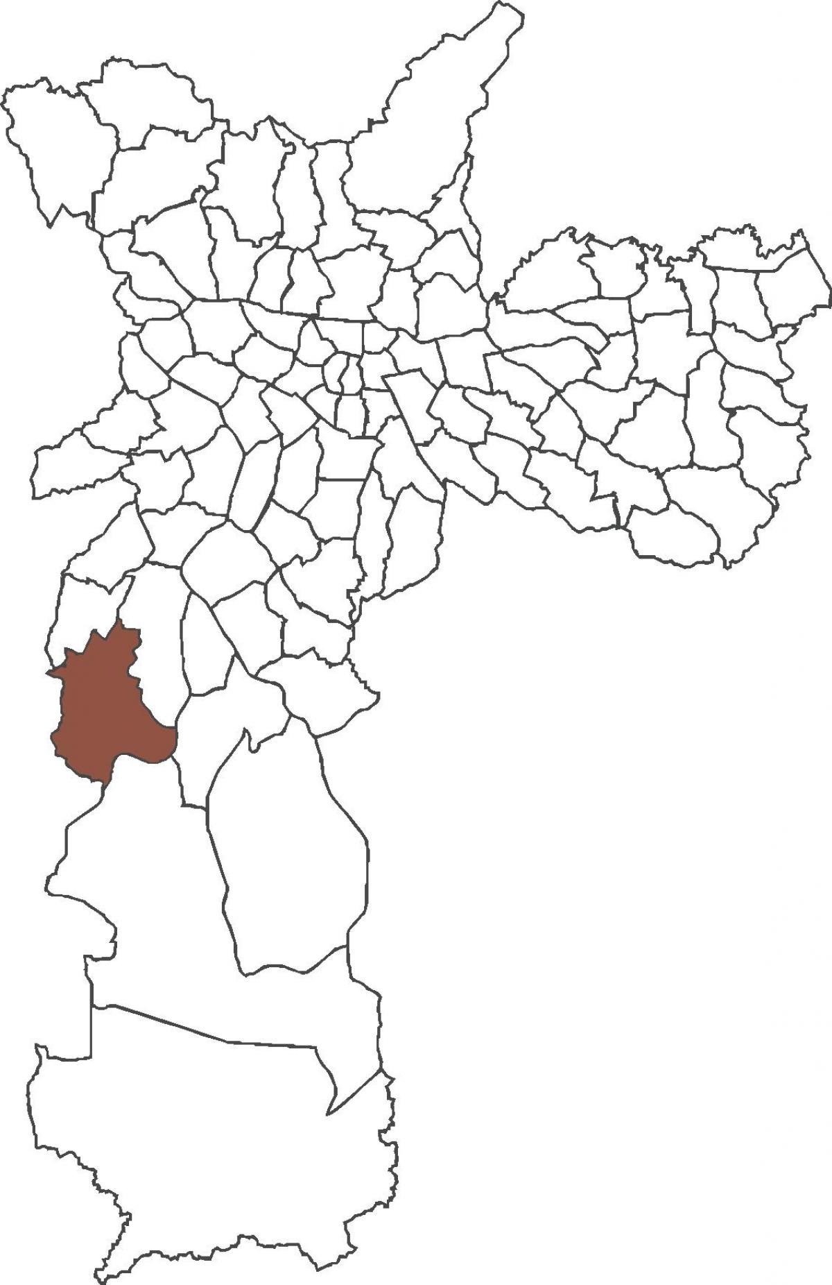 Map of Jardim Ângela district