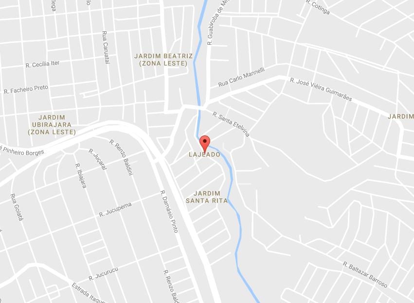 Map of Lajeado São Paulo