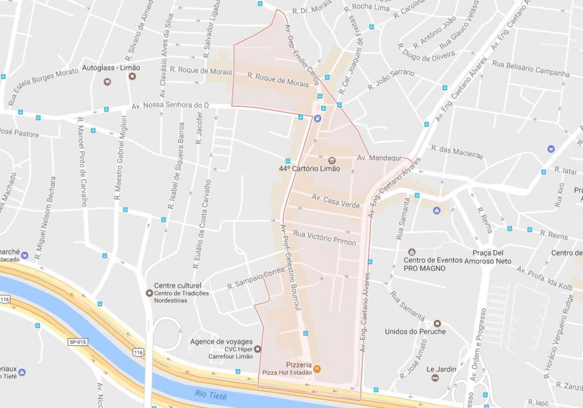 Map of Limão São Paulo