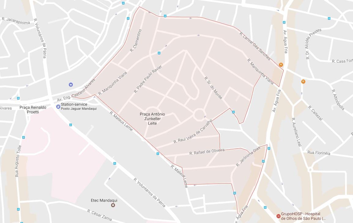 Map of Mandaqui São Paulo