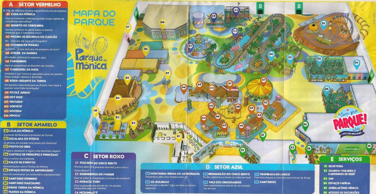 Map of Monica park
