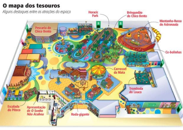 Map of Monica São Paulo park