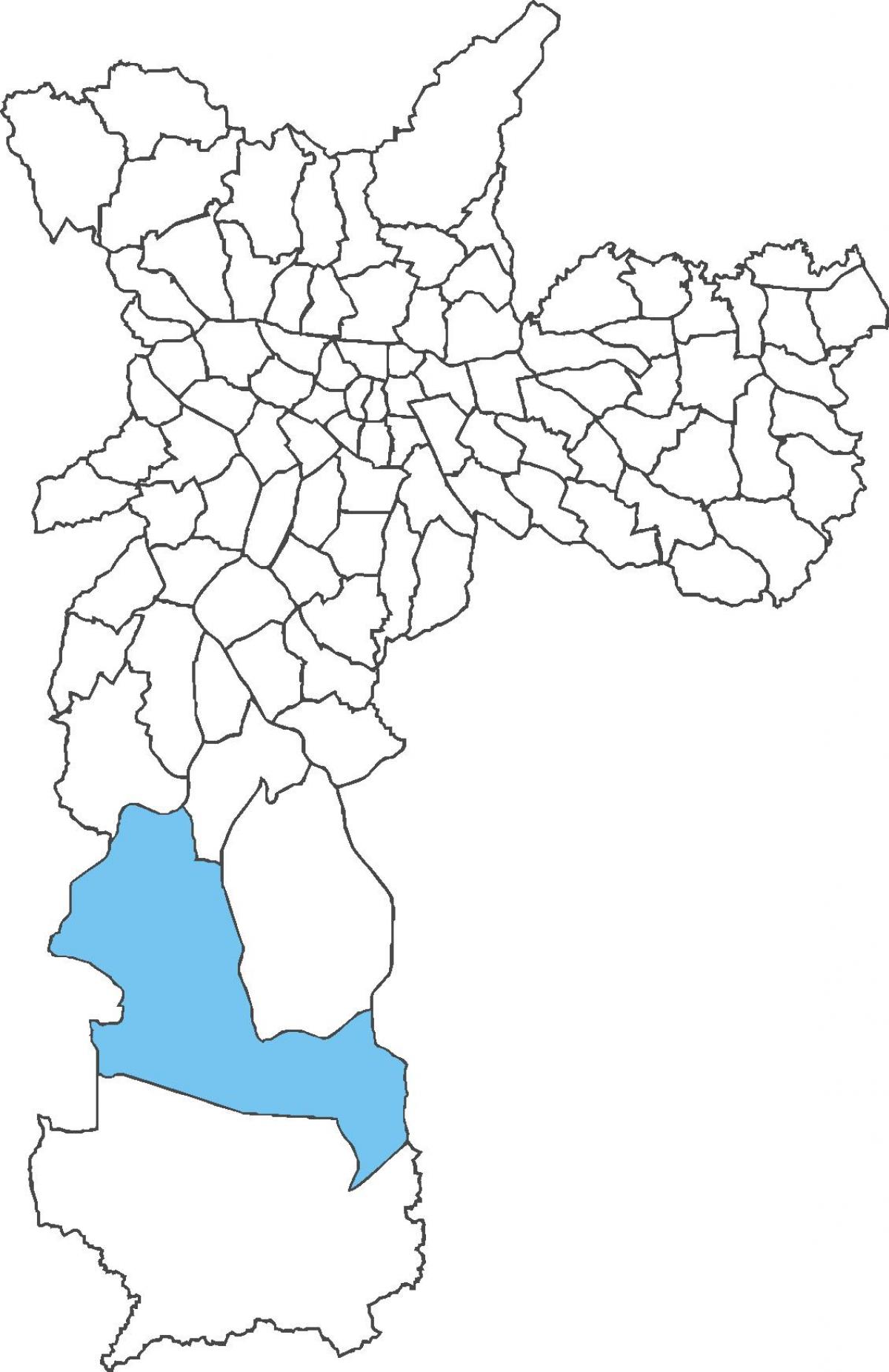 Map of Parelheiros district