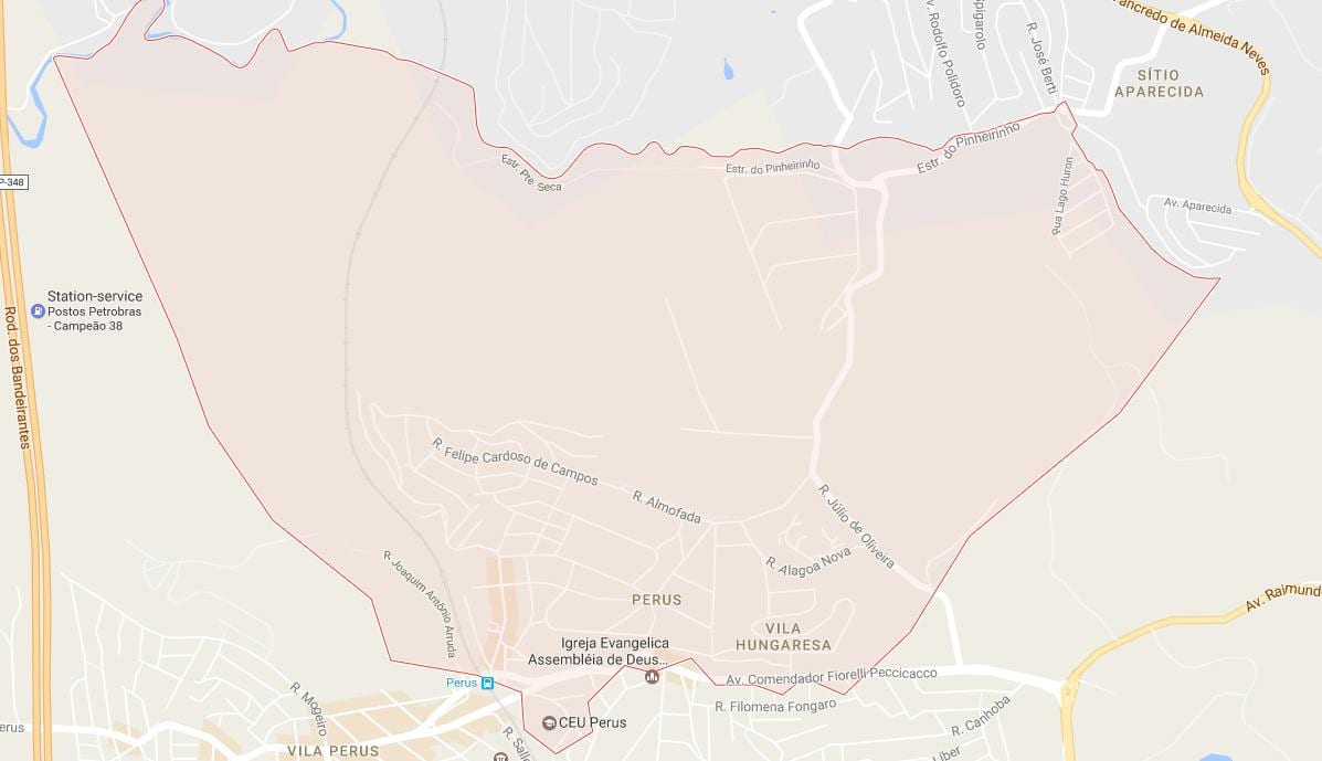Map of Perus São Paulo